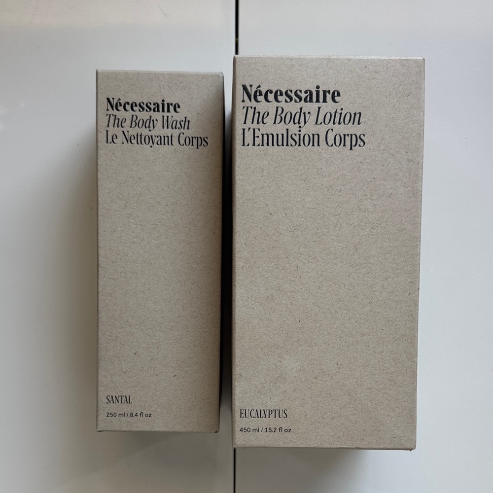 Nécessaire Body Wash and Lotion Set - Natural